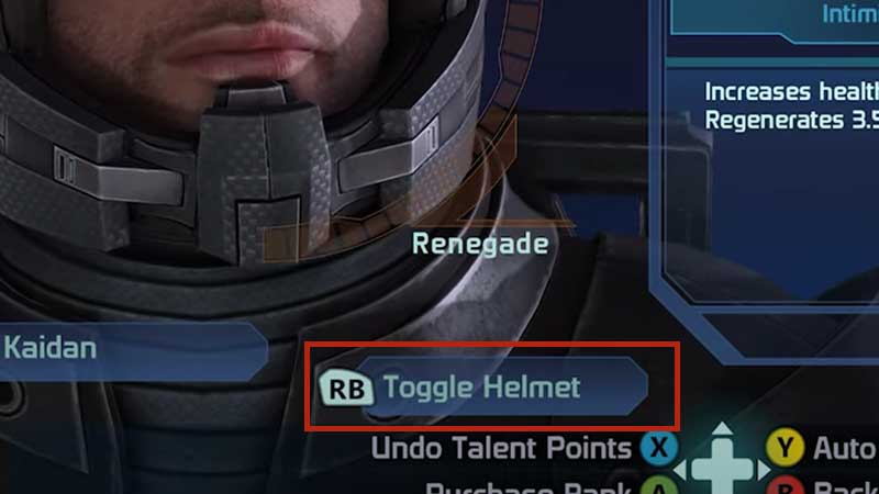 How to Toggle Helmet in Mass Effect Legendary Edition