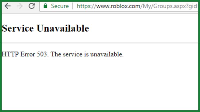 Roblox 503 Service Unavailable Fix Is Roblox Down 2021 - https www roblox com my groups aspx gid 2955378