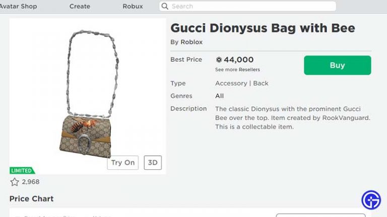 Roblox Gucci Dionysus Bag How To Get Gamer Tweak 