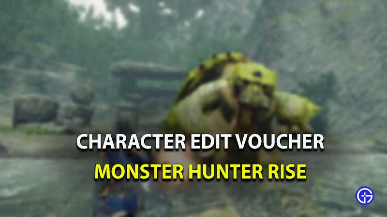 How To Get The Character Edit Voucher In Monster Hunter Rise