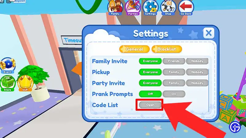 daycare codes