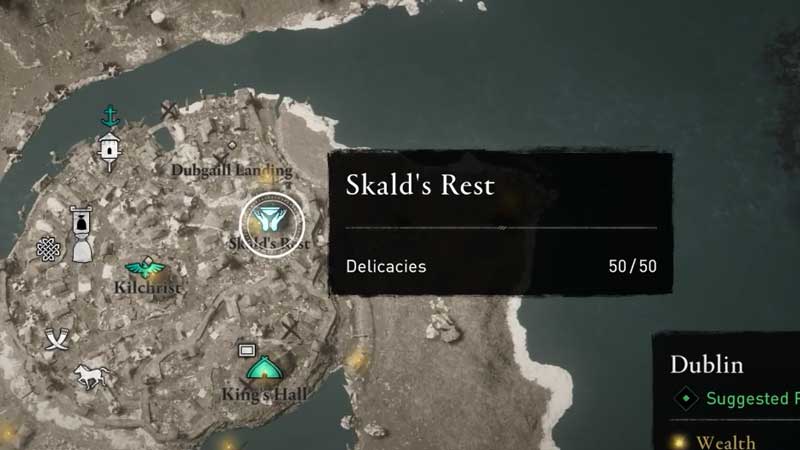 Assassin's Creed Valhalla: Delicacies For Skald's Rest Mystery