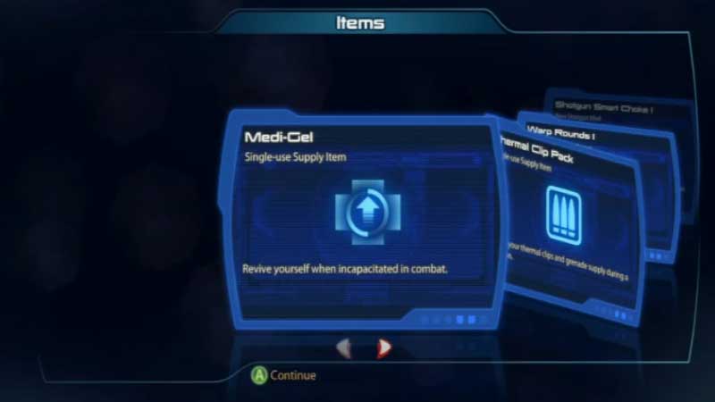 how to heal using medigel mass effect legendary edition 2