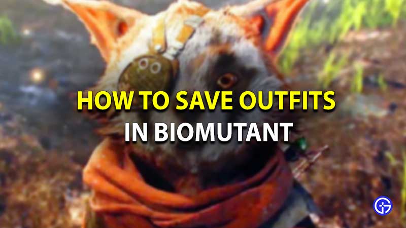 Biomutant save outfit