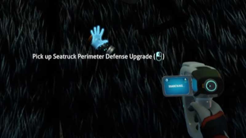how to use the perimeter defense upgrade in subnautica below zero 2