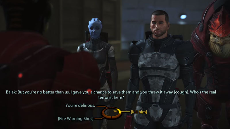 Mass Effect 1 Balak Multiple Choice
