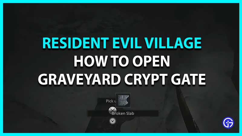 resident evil 8 village open graveyard crypt door