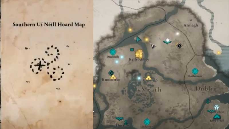 Southern Ui Neill Hoard Map AC Valhalla