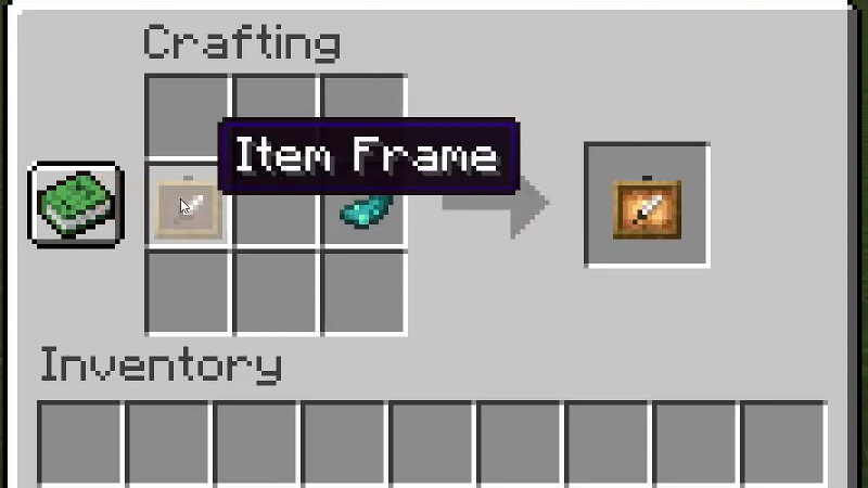 Glow Item Frame Minecraft Crafting
