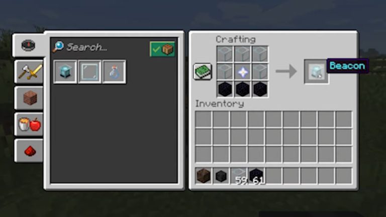 Minecraft Beacon Crafting Recipe And How To Use Beacon 9149