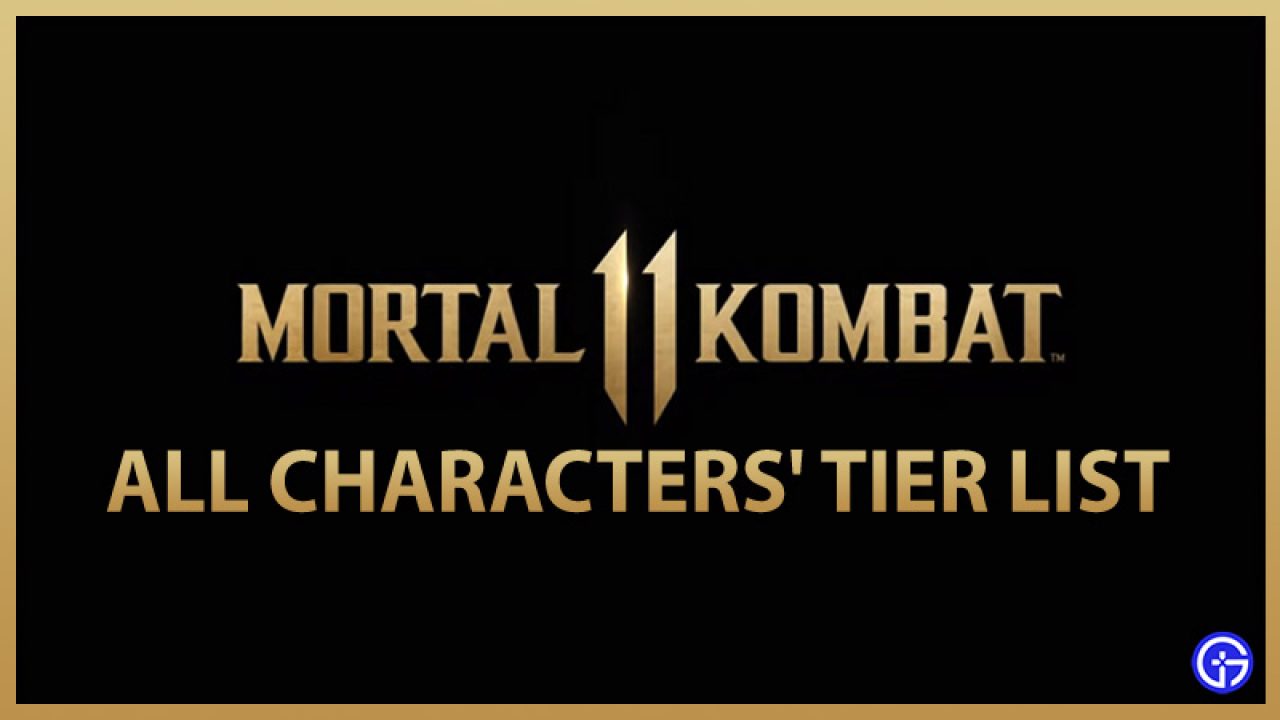 mortal kombat 11 tier list