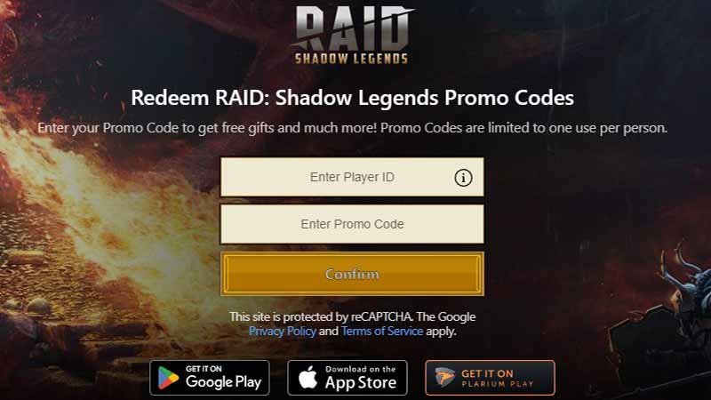 RAID Shadow Legends Promo Codes Redeem