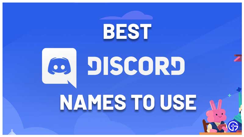 best discord names - good cool funny and cute