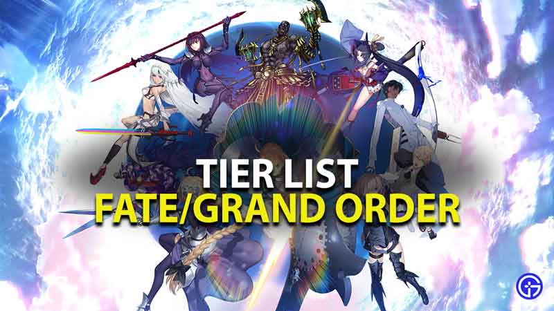 fate grand order tier list