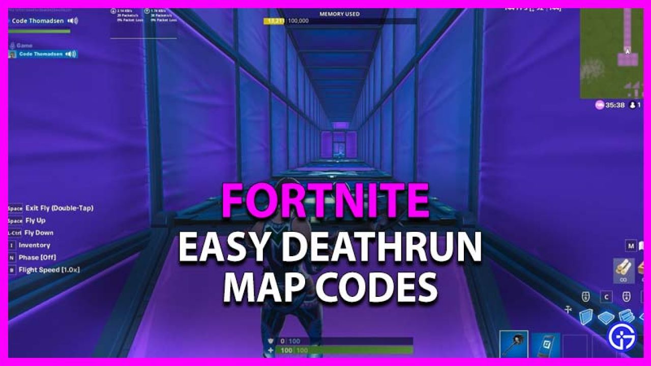 List Of Fortnite Easy Deathrun Codes June 2021 Gamer Tweak - codes for deathrun roblox