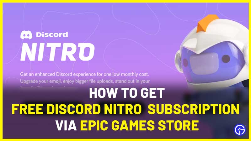 get redeem discord nitro epic games for free