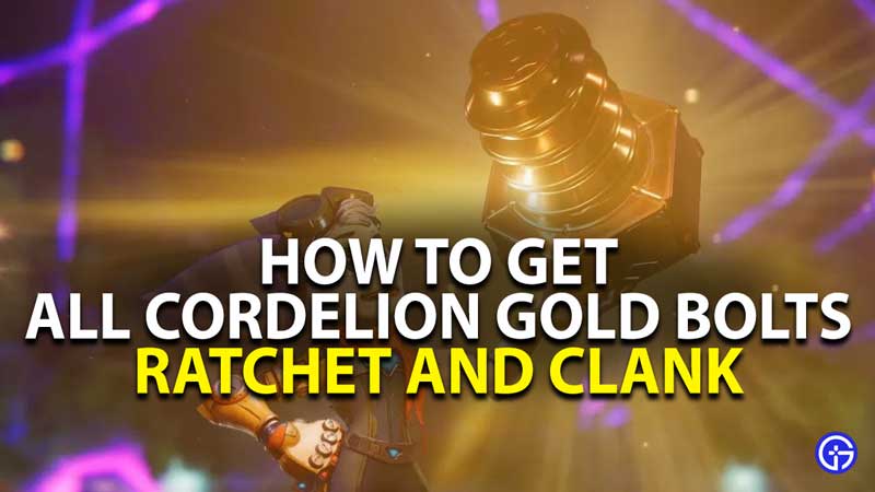 how to get all cordelion gold bolt in ratchet and clank rift apart