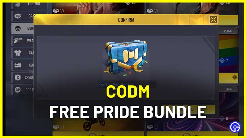 how to get free pride bundle codm