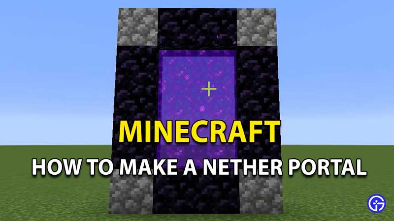 How to Build & Use Nether Portal in Minecraft - Shortuct to Overworld