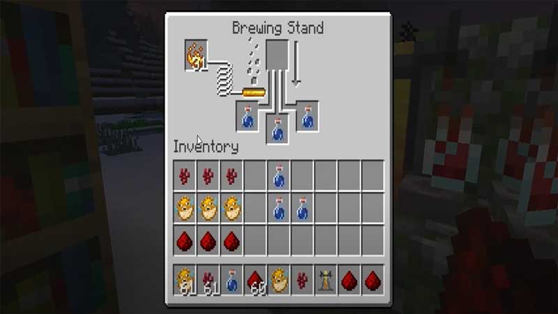 minecraft water breathing potion process
