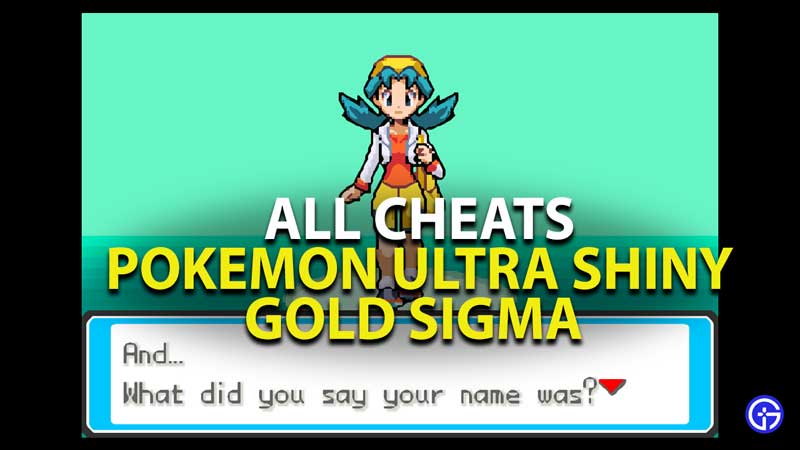 how to use pokemon ultra shiny gold sigma cheats
