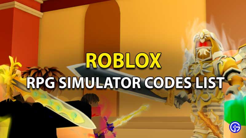 RPG Simulator Codes Roblox April 2023 Gamer Tweak