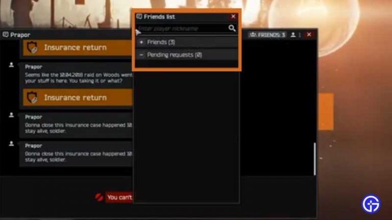 how to add friends tarkov pve