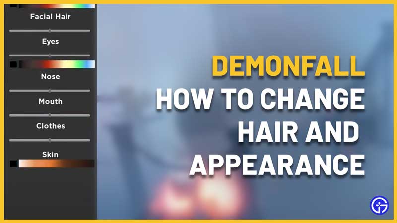 roblox demonfall how to change hair and appearance