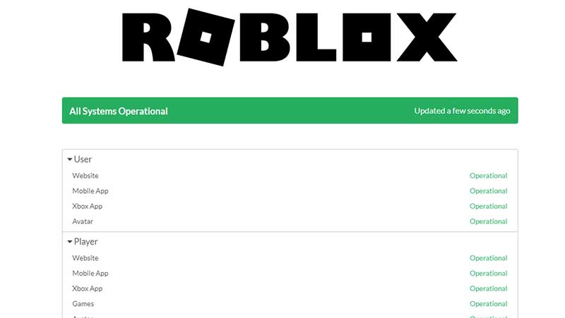 roblox status page