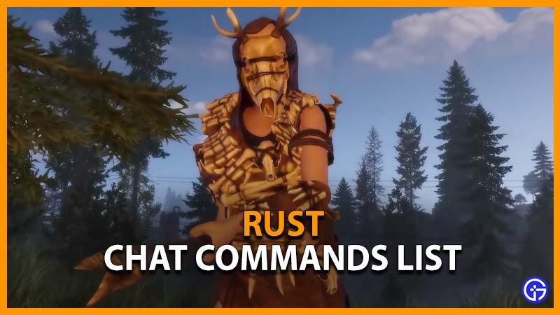 Rust Chat Commands List