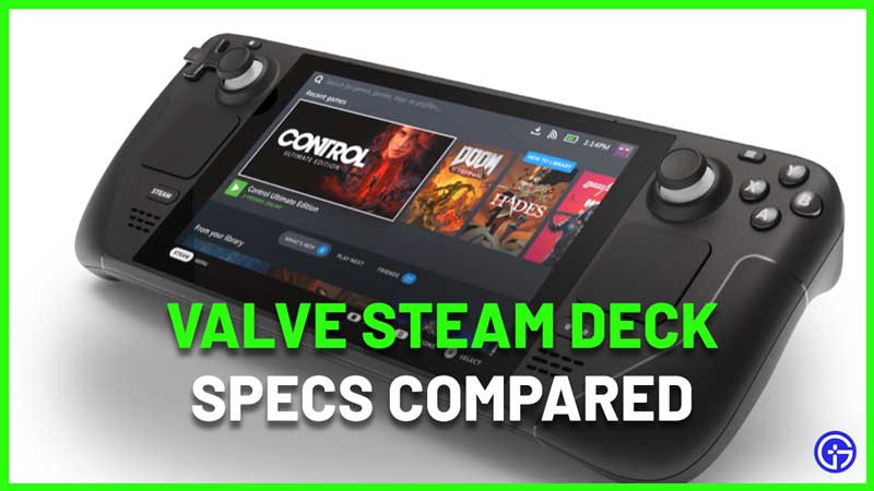 Valve Steam Deck Specs Comparison With Switch, PS5, Xbox Series X,S