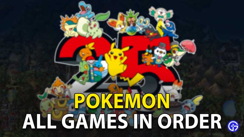 All Pokemon Games In Complete Order [2023] 