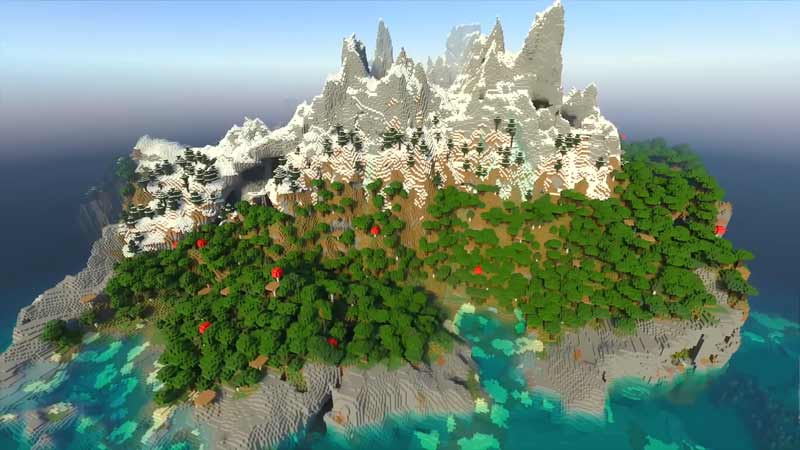 Minecraft Deep Dark Island Seed