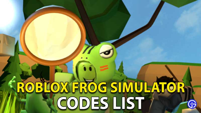 Frog Simulator Codes Roblox April 2023 NEW Gamer Tweak