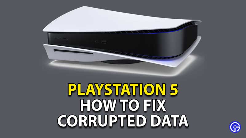 how to fix corrupted data playstation 5
