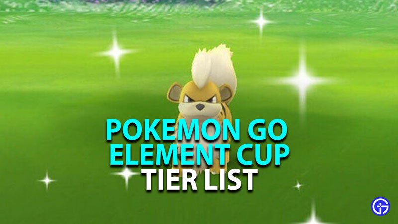 pokemon go element cup tier list