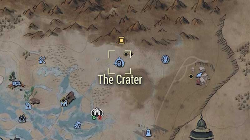 the crater fallout 76