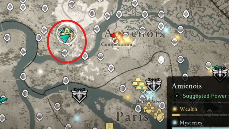 bloodied scythe location on map siege of paris