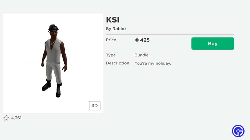 how to get roblox ksi avatar items for free