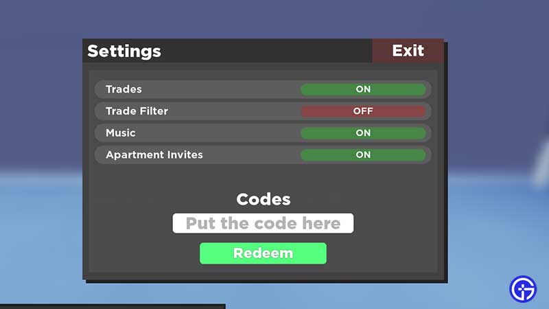 how to redeem and use codes in roblox trade tower