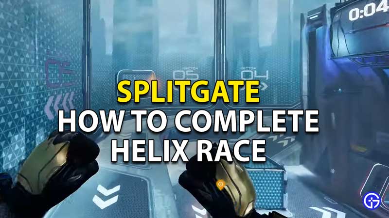 how to complete the helix race quickly in splitgate