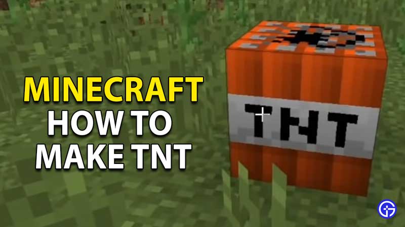 how to make tnt minecraft