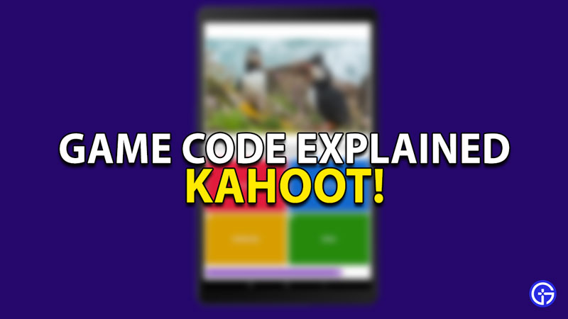 Kahoot Game Code