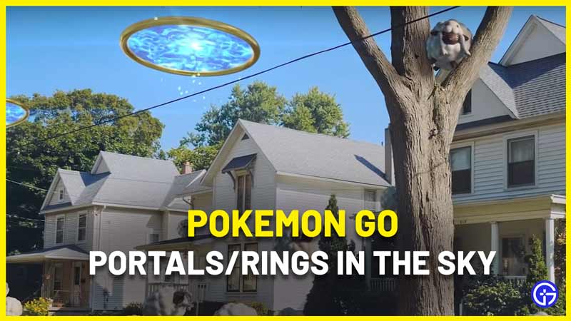 Pokemon Go hoopa rings in the sky