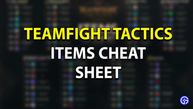 teamfight tactics cheat sheet