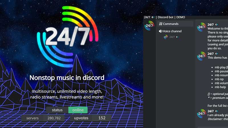 247 discord radio bot