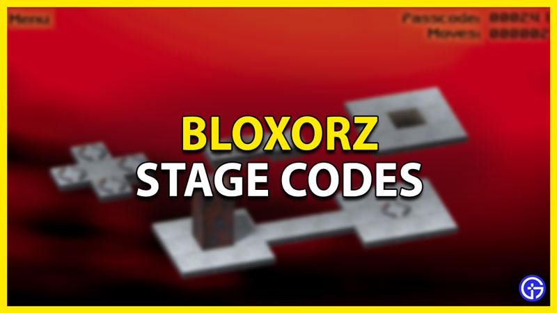 Passcode For Stage 33 On Bloxorz