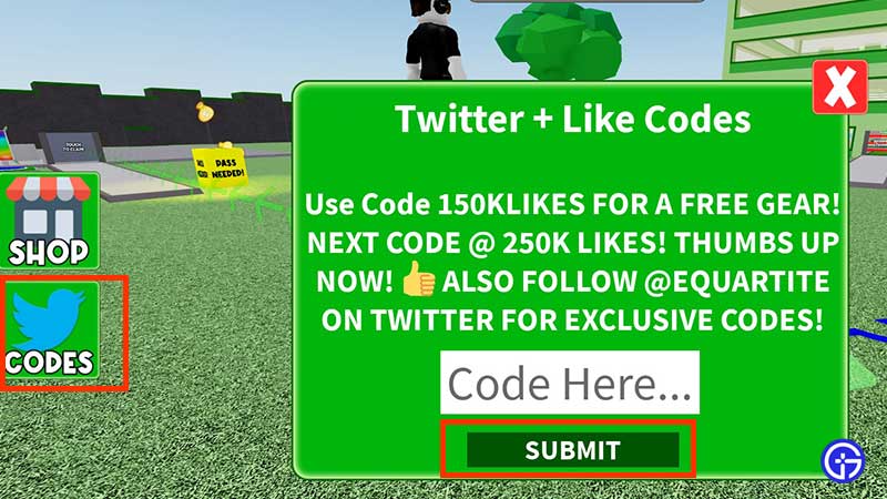 Where to Redeem Codes in Roblox Millionaire Empire Tycoon