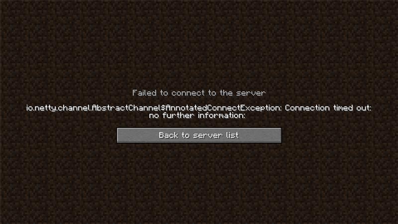 can't connect server fix minecraft
