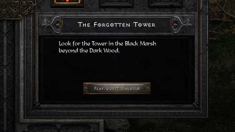 forgotten tower location diablo 2 resurrected